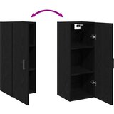 vidaXL Zidni ormarić crni hrast 34,5x34x90 cm inženjerski drvo | shoptok.hr