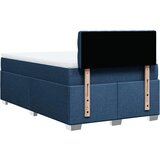 vidaXL Box spring postelja z vzmetnico modra 120x190 cm blago | Shoptok.si