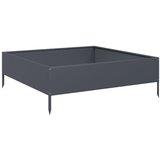 vidaXL Visoka greda antracit 100x100x33,5 cm jeklo, (21317306) | Shoptok.si