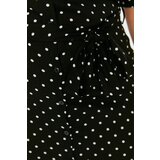 Trendyol ženska haljina Curve Black Polka Dot Belted | ePonuda.com