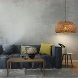  visilica na lanku KORFU 1xE27/20W/230V prečnik 38 cm bambus | Eponuda.com