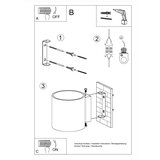 Nice Lamps Bela stenska svetilka ø 10 cm Gino – | Shoptok.si
