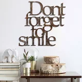 Zidna dekoracija Rusty Don't Forget For Smile, 67x70 cm, Smeđa