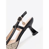GOODIN Black braided pumps with low heels | ePonuda.com