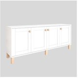 Hanah home Konzolni sto Natura 1600-69, 180x75x40 cm, Bijela | Eponuda.ba