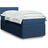  Krevet s oprugama i madracem plavi 90 x 200 cm od tkanine | shoptok.hr