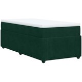 Box spring krevet s madracem tamnozeleni 80 x 200 cm baršunasti | shoptok.hr