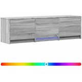 vidaXL TV omarica z LED osvetlitvijo Siva Sonoma 140 x 34 x 40 cm, (5000210498) | Shoptok.si