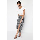 Trendyol Black Patterned Midi Length Woven Skirt | Shoptok.si