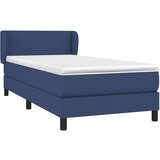  Krevet s oprugama i madracem plavi 90 x 200 cm od tkanine | shoptok.hr