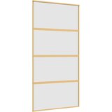  Drsna vrata zlata 102,5x205 cm mat ESG steklo in aluminij, (20983146) | Shoptok.si