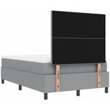  Krevet s opruga kutije Svijetlo siva 120 x 190 cm tkanina | shoptok.hr