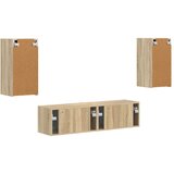  Komplet TV omaric 4 pcs Sonoma hrast Konstruiran les, (5000132675) | Shoptok.si