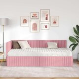  Kutni krevetni okvir s madracem 2 kom. Ružičasta 90 x 200 cm | Shoptok.si