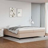 Box spring s madracem cappuccino 200x200cm umjetna koža Cijene