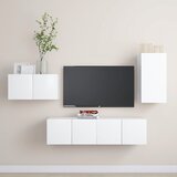vidaXL 4-dijelni set TV ormarića bijeli od iverice Cijene