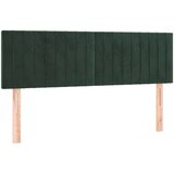  Posteljno vzglavje 2 kosa temno zeleno 72x5x78/88 cm žamet, (20933240) | Shoptok.si