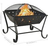 Posuda za vatru sa žaračem 62 cm XXL čelična | shoptok.hr