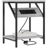  Noćni ormar 2 pcs Siva Sonoma 38 x 30 x 48 cm Konstruirano drvo | Eponuda.com