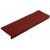  Prostirke za stepenice, samoljepljive, 20 kom., 65x21x4 cm, bordo crvene, pravokutni rub | Shoptok.si