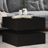  The Living Store Klubska mizica z LED lučkami črna 50x50x40 cm - Klubska Mizica, (21498698) Cene