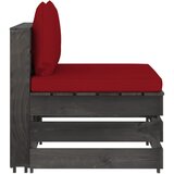 Maison Chic Sekcijski sredinski kavč - Sofa - Kanape z blazinami siv impregniran les, (21727002) Cene