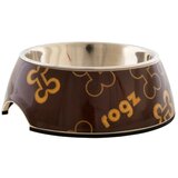 Rogz bubble trendy bowlz s brown bones činija Cene