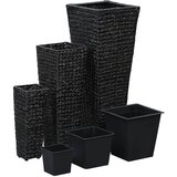 Furnova Visoki cvetlični lonci 3 kosi vodna hijacinta črni, (21921532) | Shoptok.si