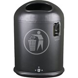  koš za odpadke za uporabo na prostem, prostornina 45 l, šxvxg 425 x 590 x 330 mm, antracitne barve Cene
