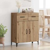 vidaXL Kreveta hrast artisan 34 x 69.5 x 90 cm Konstruirano drvo | shoptok.hr