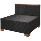  7-dijelna vrtna garnitura od poliratana s jastucima crna | shoptok.hr