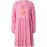 Zwillingsherz Obleka 'Melody' fuksija / bela | Shoptok.si