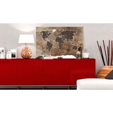 Slika na plutenoj podlozi - Wooden Mosaic [Cork Map] 120x80 | shoptok.hr