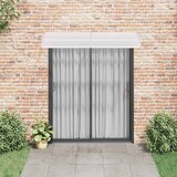 Nadstrešnica za vrata siva i prozirna 200 x 75 cm PC | shoptok.hr
