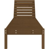 vidaXL Ležalnik medeno rjav 199,5x60x74 cm trdna borovina | Shoptok.si