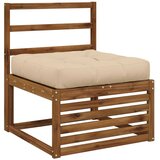  Jastučić za sjedalo od 1 dijela VIANEN 100% poliester Krem - Krem 70 x 70 x 12 cm 1 | shoptok.hr