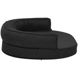 vidaXL ergonomski madrac za pse 75 x 53 cm izgled platna crni | shoptok.hr