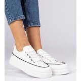 D/CEO marka niezdefiniowana White women's high-soled sneakers Selina | ePonuda.com