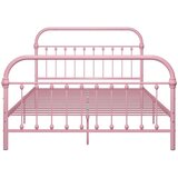 vidaXL posteljni okvir roza kovinski 120x200 cm | Shoptok.si