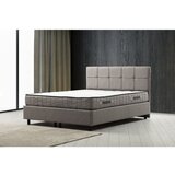 Hanah home Vitalia Set 90 x 190 - Light Grey Light Grey Single Mattress, Base & Headboard