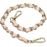 AVIZAR Pletena srebrna verižica Phone Jewel 40 cm - roza, (20763538) Cene