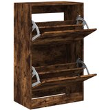 Maison Chic Omarica za obutev - Kopa za čevlje dimljeni hrast 60x34x96,5 cm inženirski les, (21776366) Cene