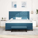 Box spring krevet Tamno plava 180 x 200 cm Baršun | shoptok.hr
