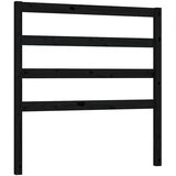  Uzglavlje za krevet crno 106 x 4 x 100 cm od masivne borovine | shoptok.hr