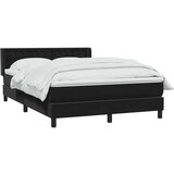 vidaXL Box spring krevet s madracem crni 160x210 cm baršunasti | shoptok.hr