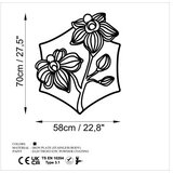 WALLXPERT Zidna dekoracija Orhideja - L, 70 x 58 cm, Crna | Eponuda.ba