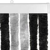  Zavjesa protiv insekata Chenille Siva i crna 56 x 185 cm | Shoptok.si