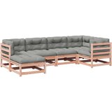  6-dijelni set vrtnih sofa od duglazije i jelovine s jastucima | shoptok.hr