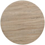  Okrugli stol za bistro od MDF-a i čelika 80x75 cm boja hrasta | Eponuda.com
