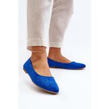 EVENTO Women's Blue Suede Ballerina Flats Kommia | shoptok.hr
